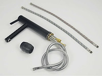 2x mawialux wastafelkraan - uitrekbare kop - mat zwart - afbeelding 3 van  7