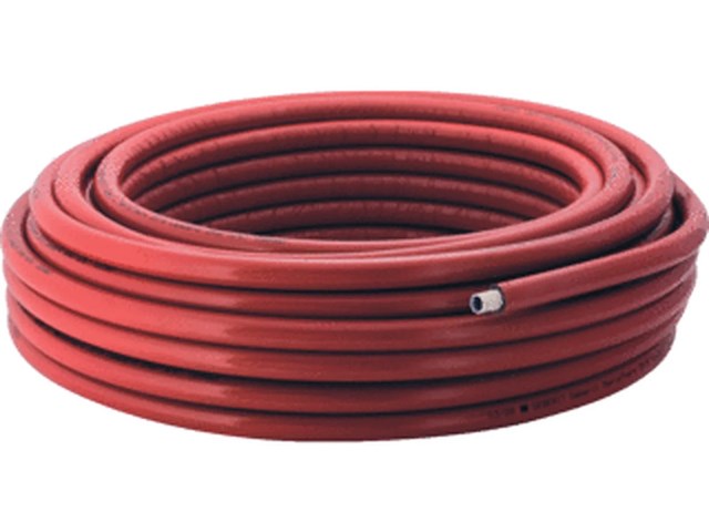 2x meerlagenbuis, geberit flowfit, 619.172.00.2, rood, geisoleerd - afbeelding 1 van  3