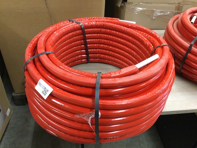 2x meerlagenbuis met mantel, belrad belpex, rood - afbeelding 2 van  2