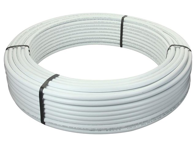 2x meerlagenbuis met mantel doorsnee 20/2, belrad/belpex, px20, wit - afbeelding 1 van  3