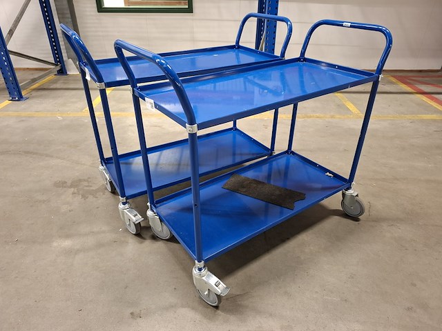 2x metalen materiaalwagen, km - afbeelding 1 van  3