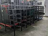 2x metalen schappenstelling t.b.v. euronorm bakken/kratten - afbeelding 2 van  8