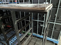 2x metalen schappenstelling t.b.v. euronorm bakken/kratten - afbeelding 5 van  8