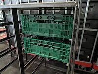 2x metalen schappenstelling t.b.v. euronorm bakken/kratten - afbeelding 7 van  8