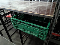 2x metalen schappenstelling t.b.v. euronorm bakken/kratten - afbeelding 8 van  8