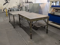 2x metalen werkbank