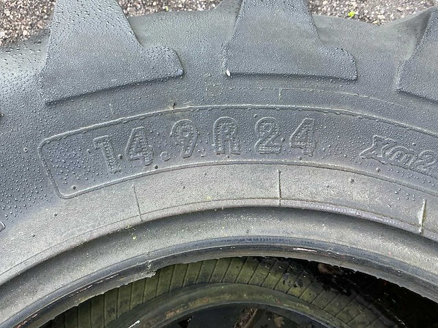 2x michelin agribib 14.9 r24 band, wiel en velg - afbeelding 4 van  12