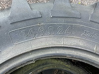 2x michelin agribib 14.9 r24 band, wiel en velg - afbeelding 4 van  12
