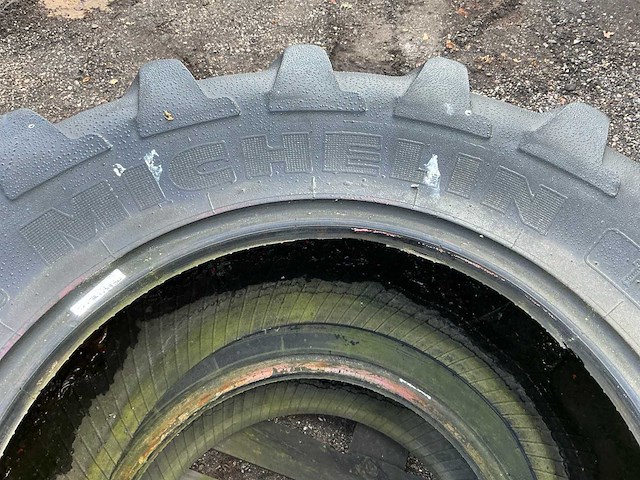 2x michelin agribib 14.9 r24 band, wiel en velg - afbeelding 2 van  12