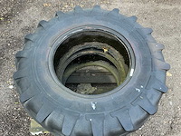 2x michelin agribib 14.9 r24 band, wiel en velg - afbeelding 12 van  12