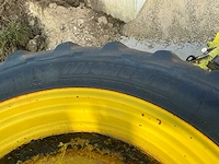 2x michelin agribib 380/80 r38 tractorwielen – 8-gaats – john deere velgen - afbeelding 6 van  10