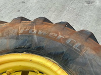 2x michelin power cl 480/80-26 banden op 26" dw16l stalen verstelvelgen – 12/420 – ø370 mm - afbeelding 4 van  5