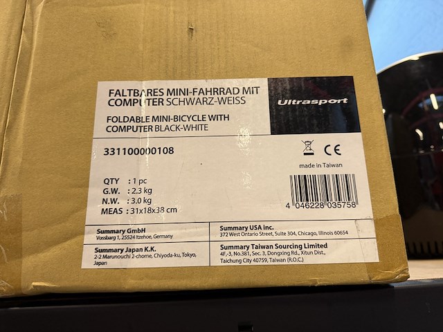 2x mini-bike, compacte hometrainer ultrasport - afbeelding 3 van  3