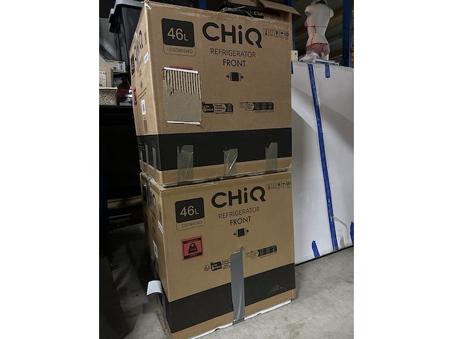2x mini koelkast, minibar 46 liter chiq, csd46d4d - afbeelding 1 van  4
