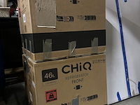 2x mini koelkast, minibar 46 liter chiq, csd46d4d - afbeelding 1 van  4