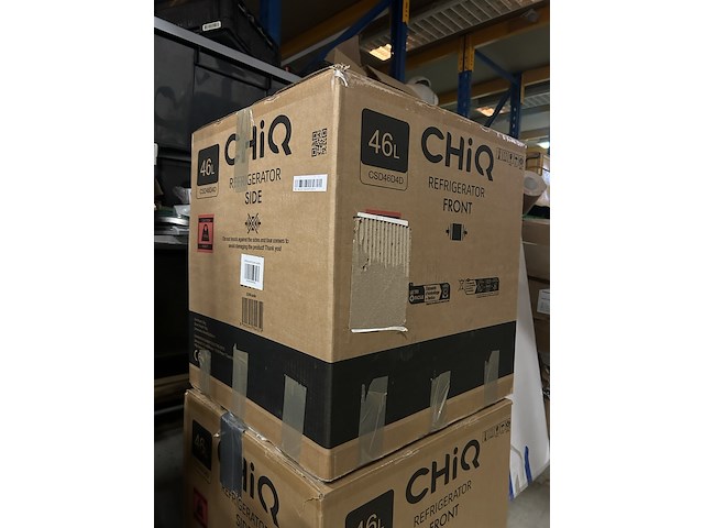2x mini koelkast, minibar 46 liter chiq, csd46d4d - afbeelding 4 van  4