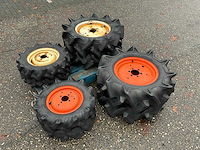 2x minitractor wielen set - afbeelding 1 van  7