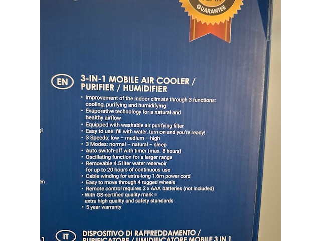 2x mobiele airco, bestron, aac5000 - afbeelding 5 van  6