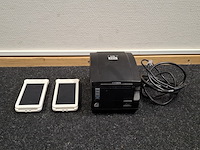2x mobiele betaalterminal met bonprinter, pax en citizen