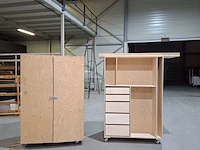 2x mobiele werkplaatskast