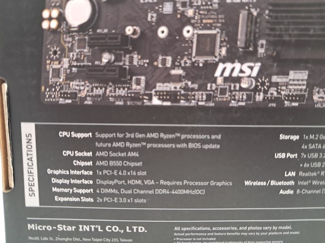 2x moederbord, msi, b550 pro-vdh amd - afbeelding 4 van  7