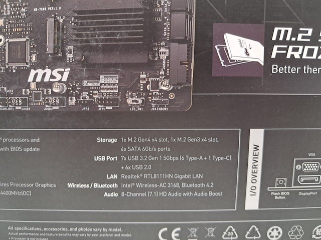 2x moederbord, msi, b550 pro-vdh amd - afbeelding 5 van  7