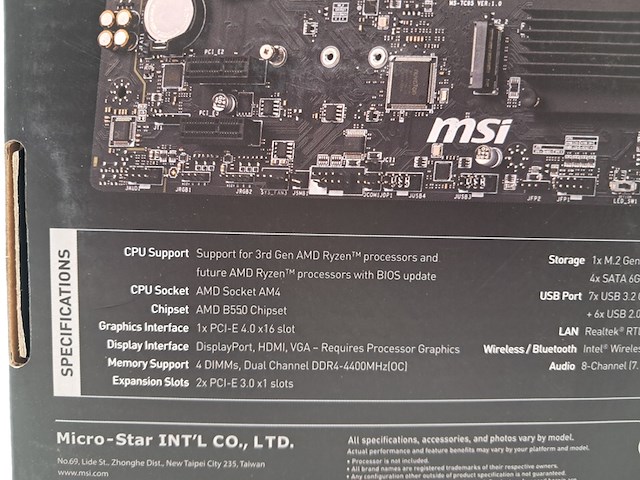 2x moederbord, msi, b550 pro-vdh amd - afbeelding 4 van  8