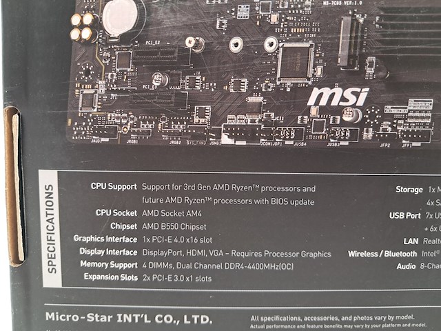 2x moederbord, msi, b550 pro-vdh amd - afbeelding 7 van  10