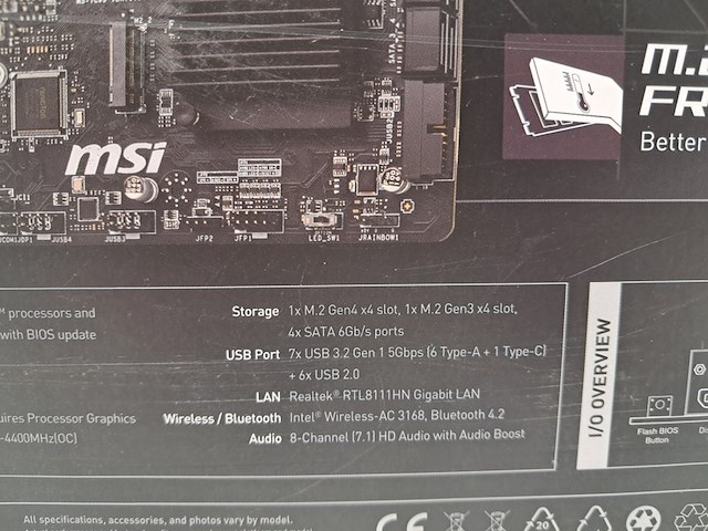 2x moederbord, msi, b550 pro-vdh amd - afbeelding 8 van  10