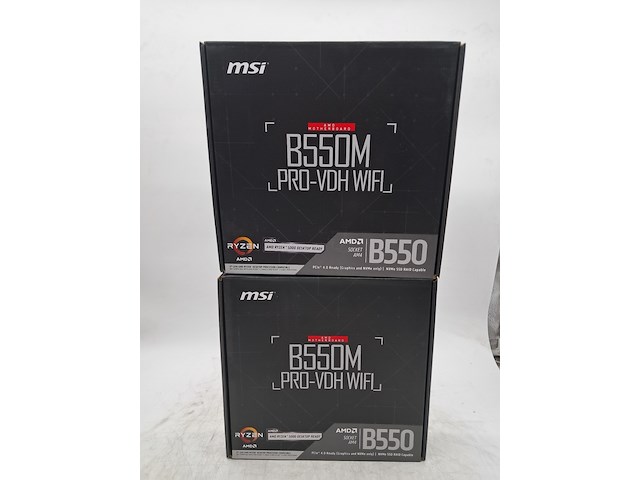 2x moederbord, msi, b550 pro-vdh amd - afbeelding 1 van  10