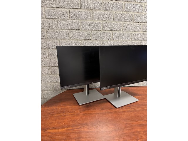2x monitor – 24” full hd ips, hp, e24 g4, zwart , 2020-2021 - afbeelding 3 van  9