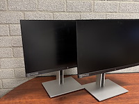 2x monitor – 24” full hd ips, hp, e24 g4, zwart , 2020-2021 - afbeelding 3 van  9