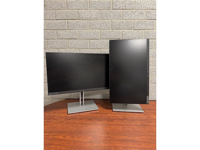 2x monitor – 24” full hd ips, hp, e24 g4, zwart , 2020-2021 - afbeelding 5 van  9
