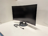 2x monitor curved, samsung, c32t550fdr, zwart - afbeelding 3 van  6