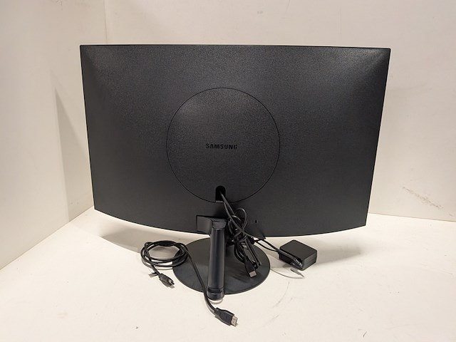 2x monitor curved, samsung, c32t550fdr, zwart - afbeelding 4 van  6