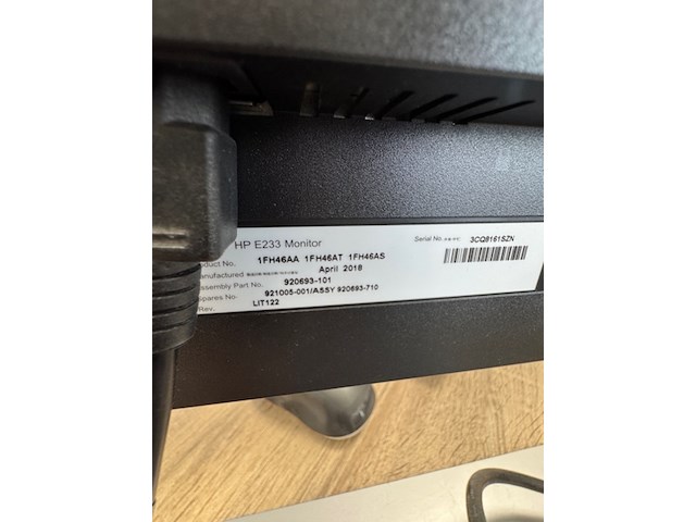 2x monitor, e233 - afbeelding 4 van  4