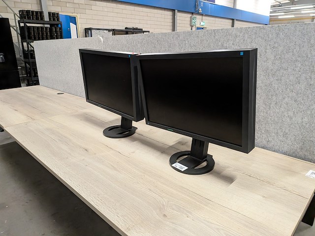 2x monitor, eizo, flexscan s2402w, zwart, 2010 - afbeelding 2 van  8
