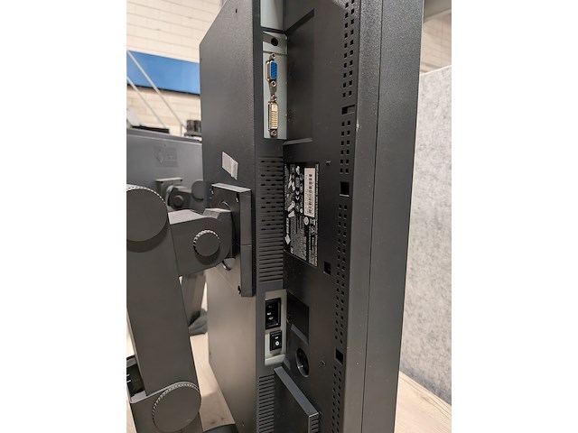 2x monitor, eizo, flexscan s2402w, zwart, 2010 - afbeelding 6 van  8
