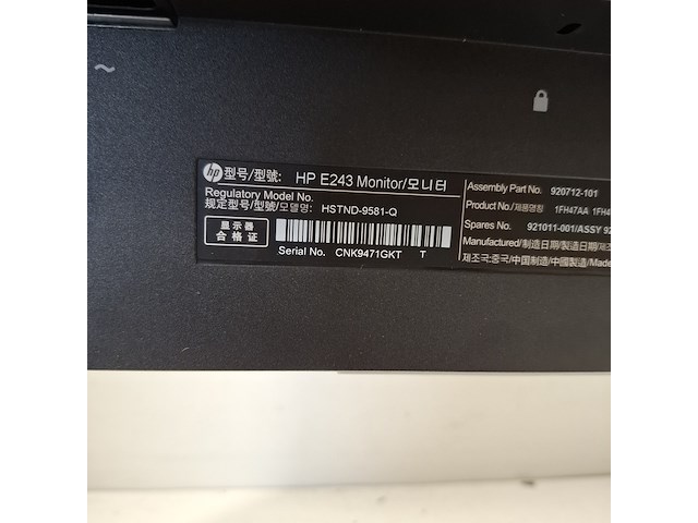 2x monitor hp, e243, 2019 - afbeelding 9 van  10