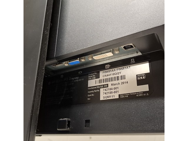 2x monitor hp, f0w81aa f0w81at, 2014 - afbeelding 2 van  17