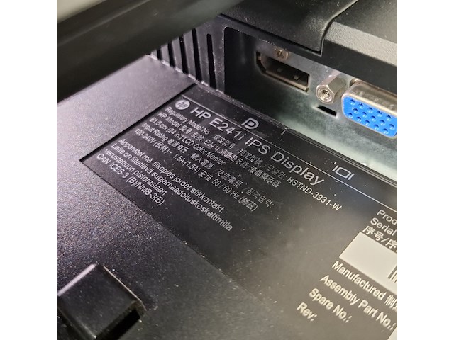 2x monitor hp, f0w81aa f0w81at, 2014 - afbeelding 2 van  20