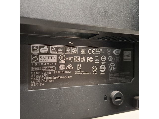 2x monitor hp, f0w81aa f0w81at, 2014 - afbeelding 19 van  20