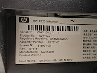 2x monitor hp, le2201w, 2011 - afbeelding 4 van  14