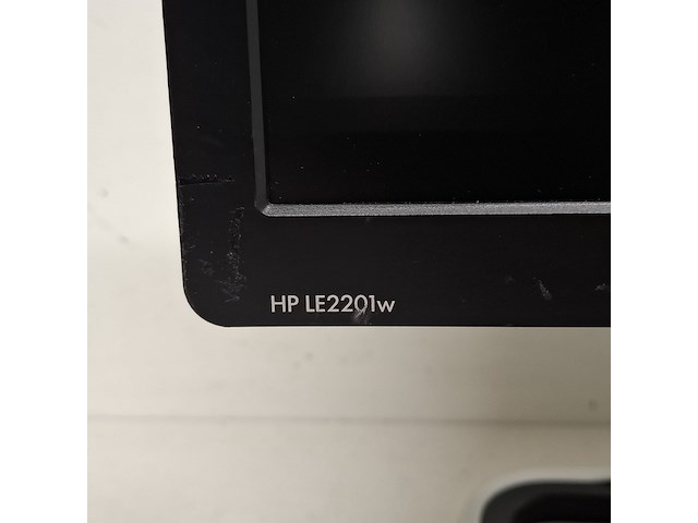 2x monitor, hp, le2201w, 2011 - afbeelding 9 van  14