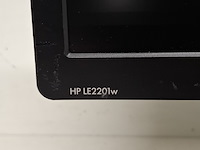 2x monitor, hp, le2201w, 2011 - afbeelding 9 van  14