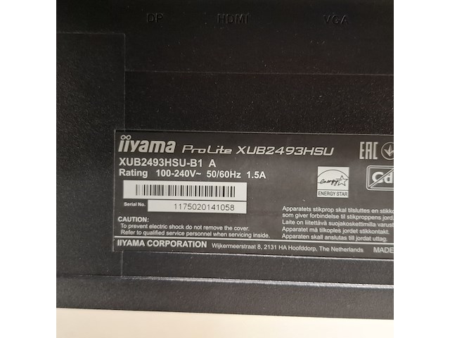 2x monitor iiyama, prolite | pl2492h - afbeelding 3 van  16