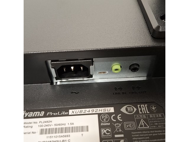 2x monitor iiyama, prolite | pl2492h - afbeelding 15 van  16