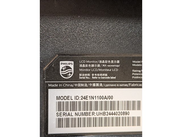2x monitor op arm philips, 24e1n11, bouwjaar 2024 - afbeelding 5 van  5