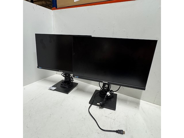 2x monitor, philips, 245b - afbeelding 1 van  6