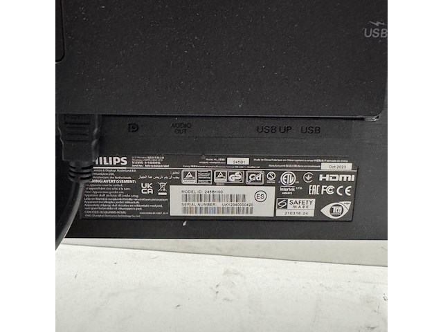 2x monitor, philips, 245b - afbeelding 3 van  6